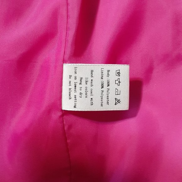 MURAL Bright Pink Tux Lapel Jacket - Picture 4 of 6